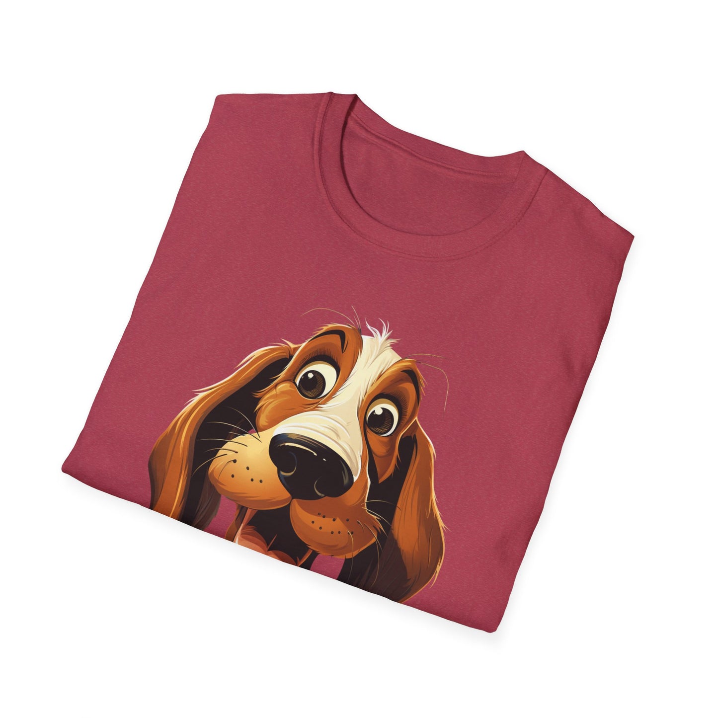 Playful Dog Graphic T-Shirt - Unisex Softstyle Tee for Dog Lovers