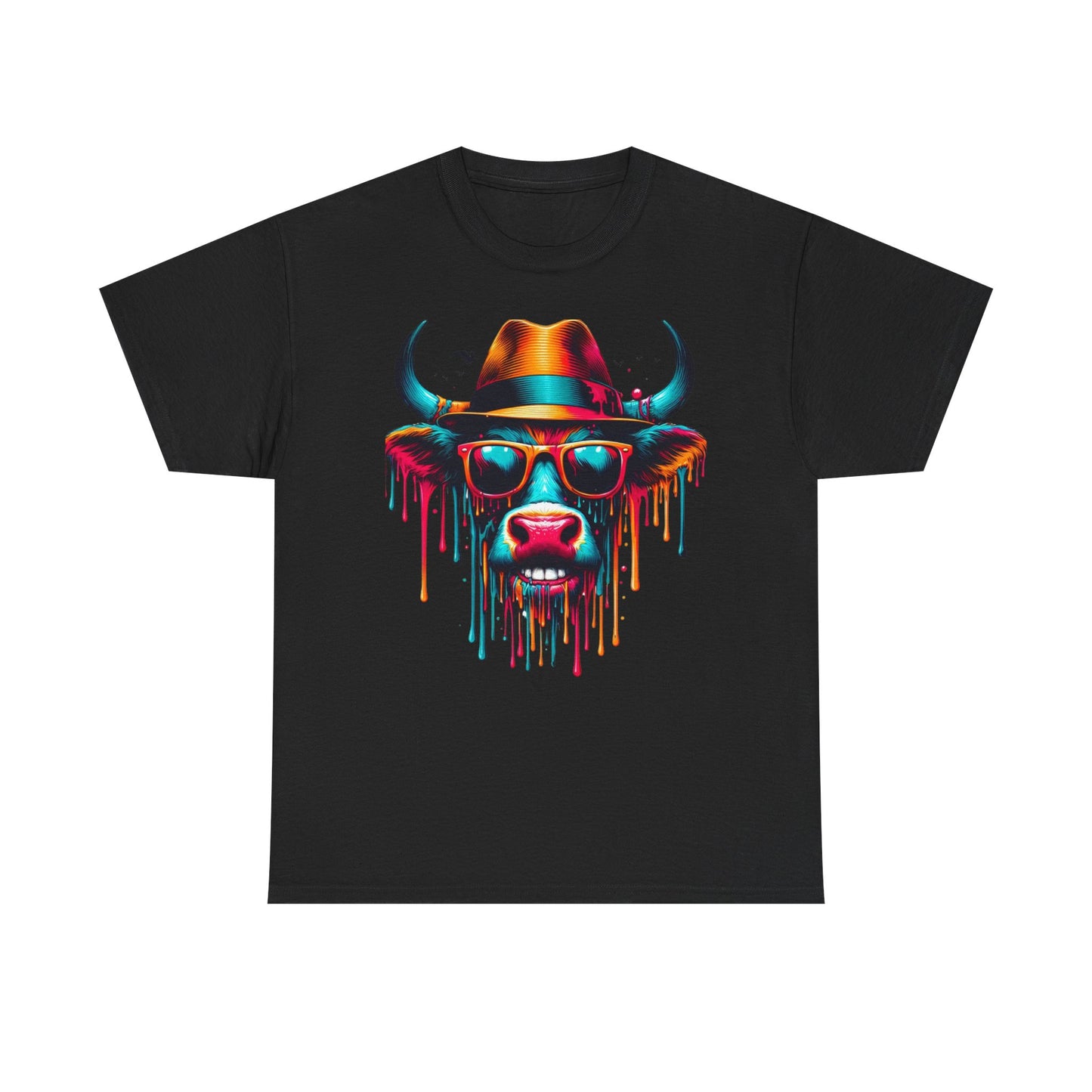 Cool Cow Graphic Unisex Heavy Cotton Tee - Fun Party T-Shirt