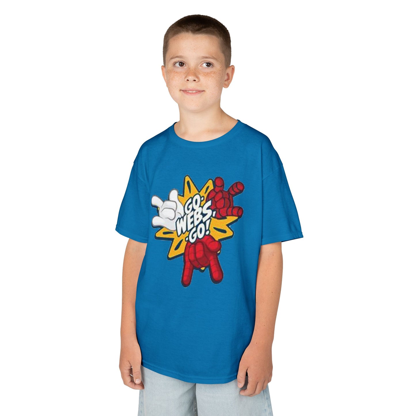 Kids Superhero Graphic Tee - Go Webs Go!