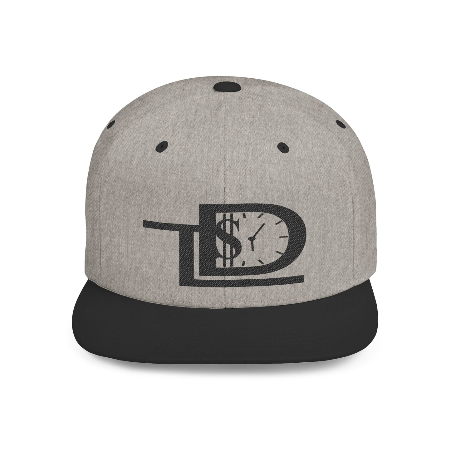 Stylish Flat Bill Snapback Hat with Unique Clock Design, Trendy Cap for Fashion Lovers, Perfect Gift for Birthdays, Holidays, Special Events