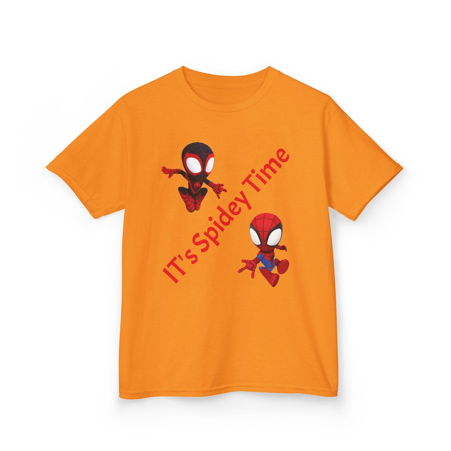 Kids Spidey Time Tee - Fun Cotton Shirt for Superhero Lovers, Birthday Gift, Marvel Fans, Casual Wear, Kids' Party