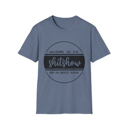 Welcome to the Shitshow Unisex Softstyle T-Shirt - Fun Party Humor Tee