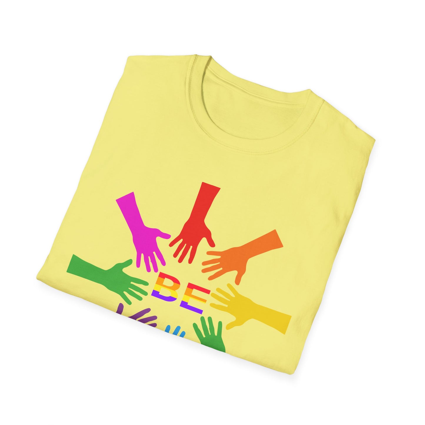 Rainbow Hands Unisex T-Shirt | Be Yourself, Inclusive Apparel, Pride Clothing, Gift for Friends, LGBTQ+ Pride