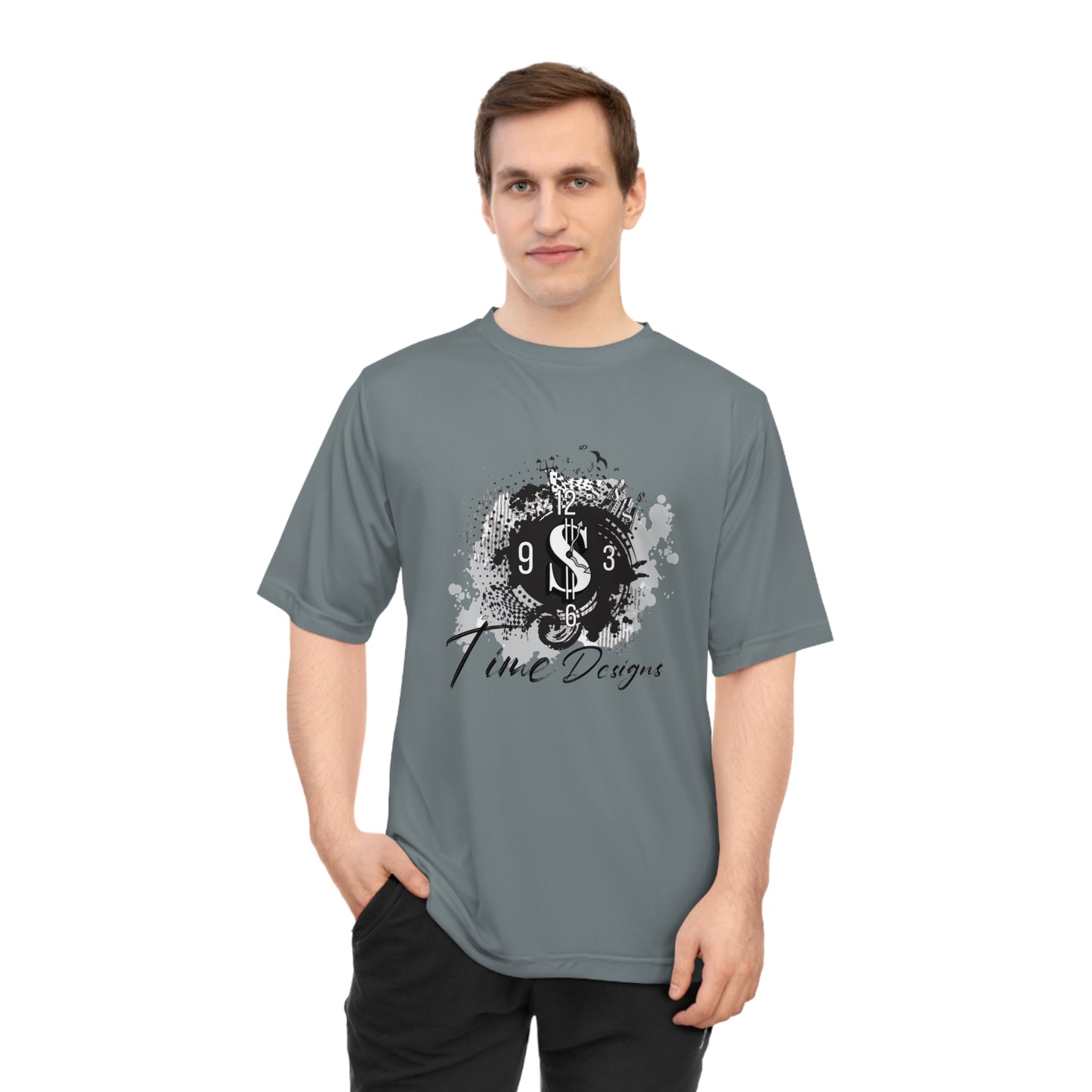 Unisex Performance Tee with Bold Dollar Design, Casual Wear, Workout Shirt, Gift for Finance Lovers, Active Lifestyle Apparel