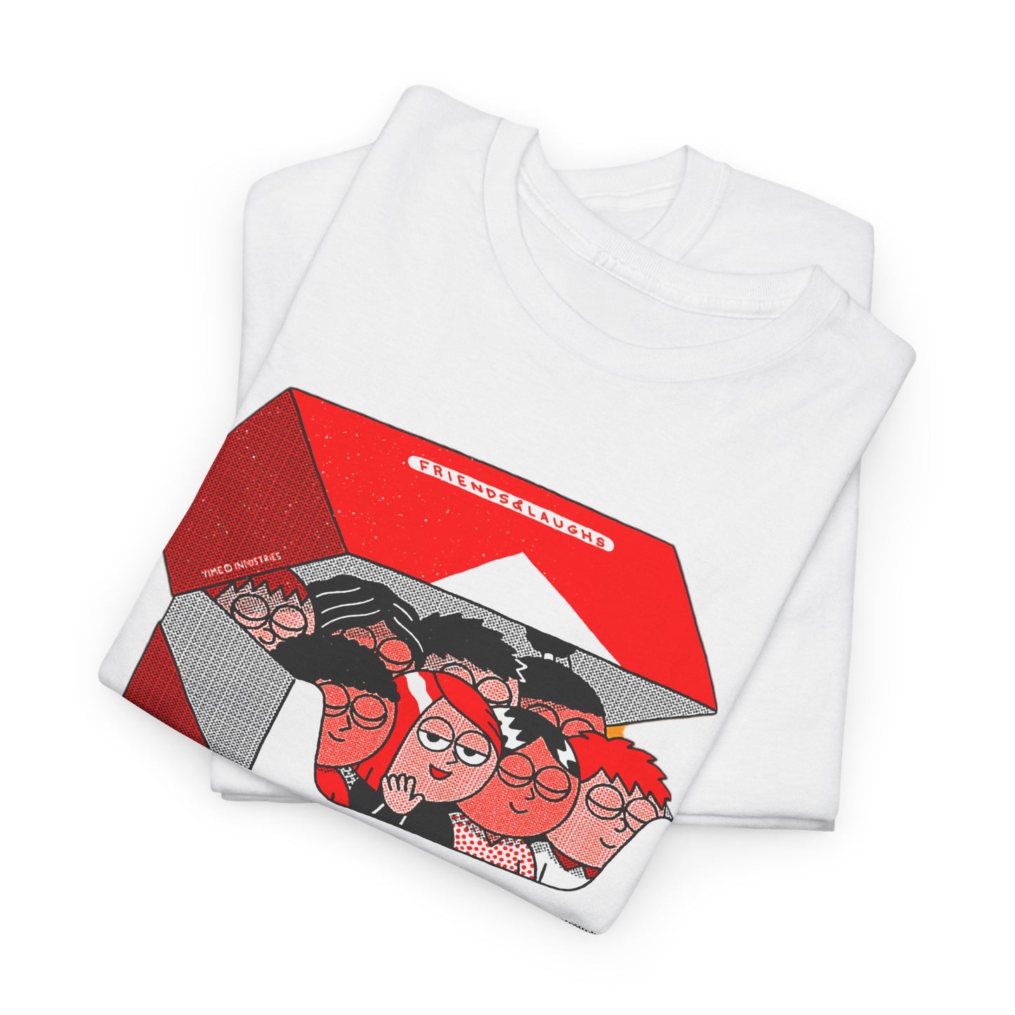 Friends Socializing Unisex Heavy Cotton Tee - Fun Graphic T-Shirt