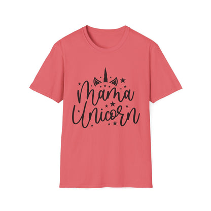 Mama Unicorn Unisex Softstyle T-Shirt – Perfect Gift for Moms, Magical Occasions & Everyday Wear
