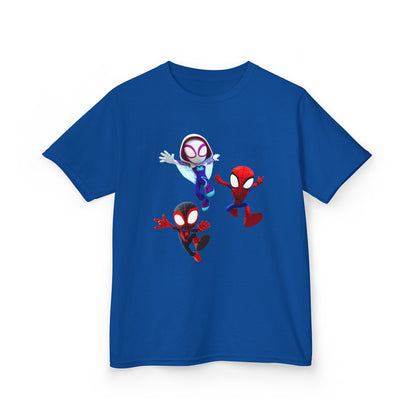 Kids Superhero Adventure Tee, Kids Birthday Gift, Fun Playwear, Spiderman Costume Shirt, Cartoon Character T-Shirt, Summer Outfit