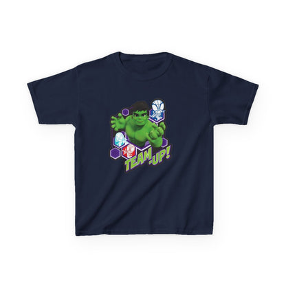 Hulk Team Up Kids Tee, Superhero Shirt, Fun Cotton Tee, Birthday Gift, Team Up T-Shirt, Kids Party Apparel