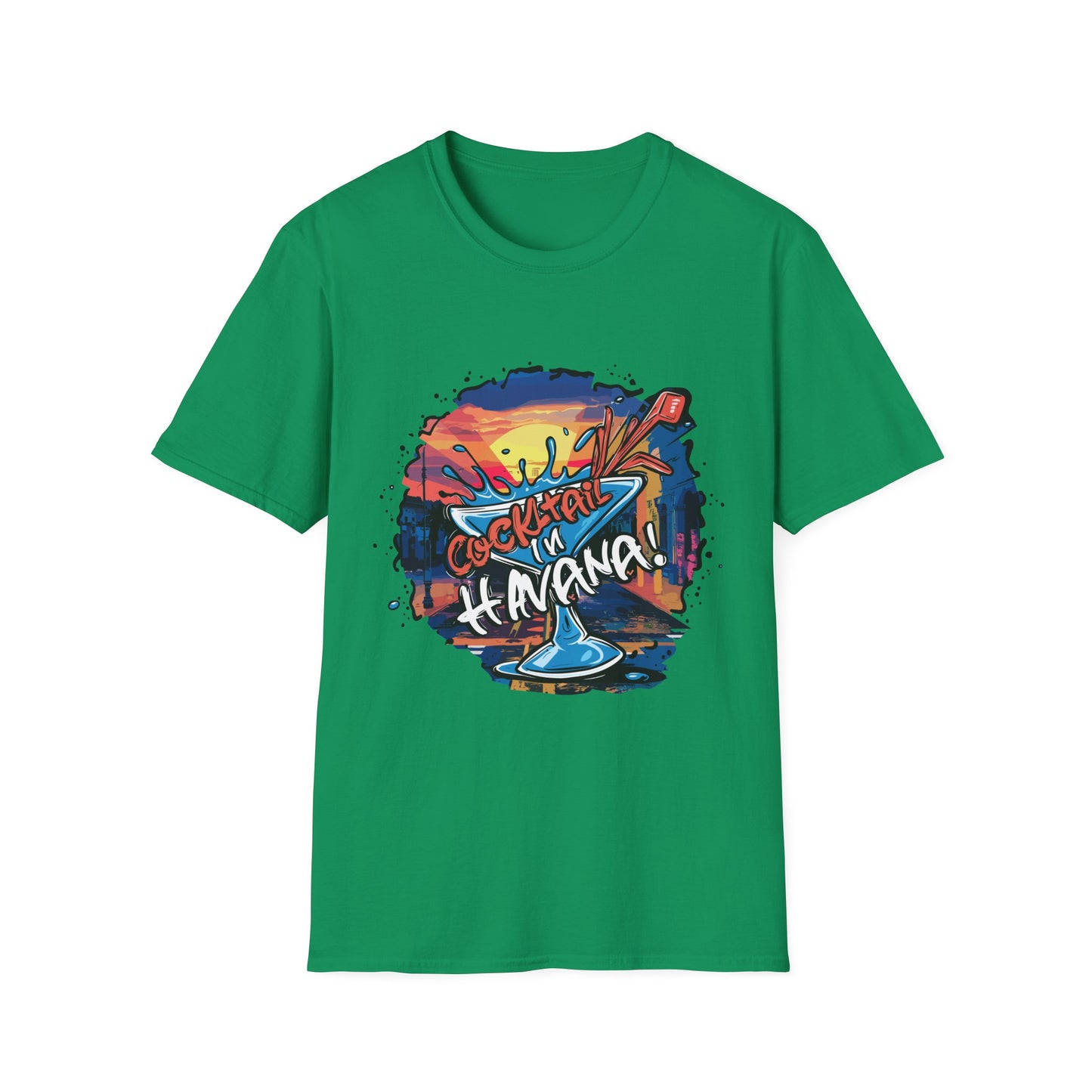 Colorful Cocktail Havana Unisex T-Shirt, Summer Vibes, Beach Wear, Party Shirt, Gift for Friends