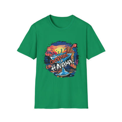 Colorful Cocktail Havana Unisex T-Shirt, Summer Vibes, Beach Wear, Party Shirt, Gift for Friends