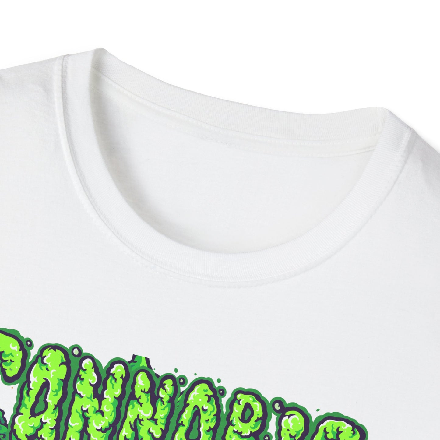 Green Skull Cannabis Unisex T-Shirt – Perfect for Stoner Culture and Everyday Wear