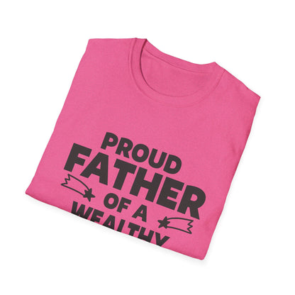 Proud Father T-Shirt - Unisex Softstyle Tee for Celebrating Dads