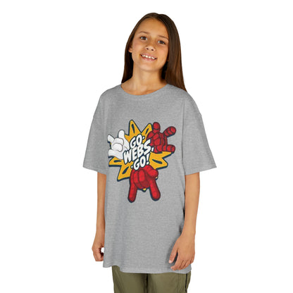 Kids Superhero Graphic Tee - Go Webs Go!