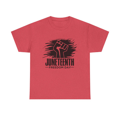 Juneteenth Freedom Day Tee, Unisex Heavy Cotton, Black Power Graphic Shirt, Everyday Wear, Freedom Celebration Apparel, Juneteenth Gift