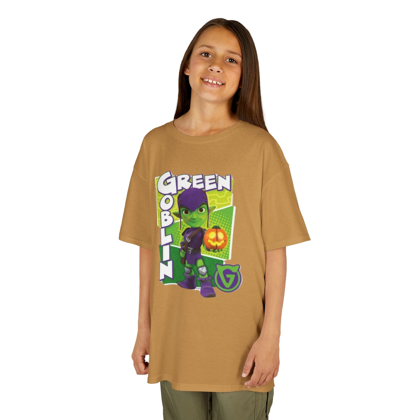Kids Green Goblin Tee - Fun Halloween T-Shirt for Kids