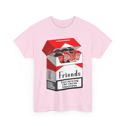 Friends Socializing Unisex Heavy Cotton Tee - Fun Graphic T-Shirt