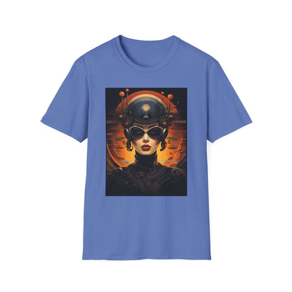 Futuristic Graphic Tee - Unisex Softstyle T-Shirt with Sci-Fi Design