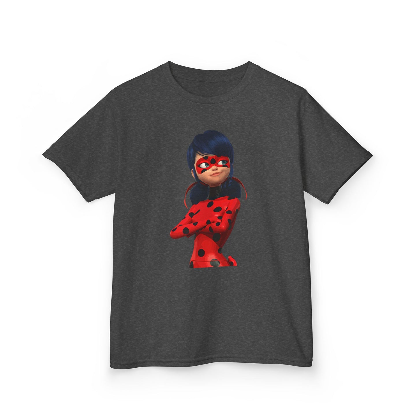 Cool Ladybug Superhero Kids Heavy Cotton Tee | Fun and Playful Design for Young Heroes