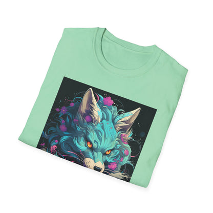 Mystical Wolf T-Shirt | Unisex Softstyle Tee, Fantasy Apparel, Gift for Nature Lovers, Unique Statement Shirt, Casual Fashion