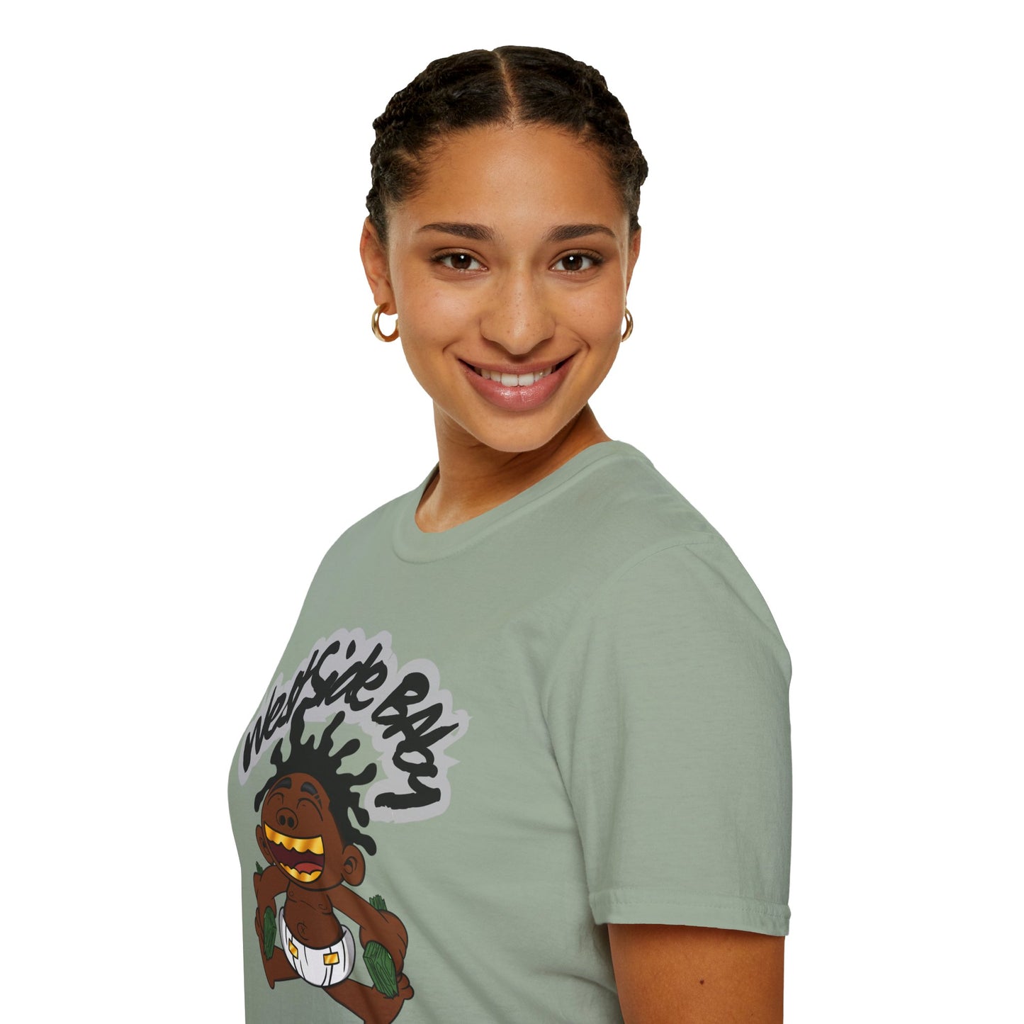 Westside Baby Graphic T-Shirt - Unisex Softstyle Tee for Fun and Unique Style