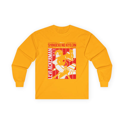 Attack on Titan Levi Ackerman Long Sleeve Tee — Shingeki No Kyojin Anime Shirt