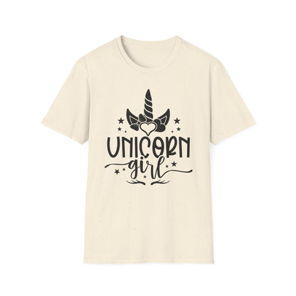Unicorn Girl Softstyle T-Shirt for Kids & Teens - Cute Fantasy Tee