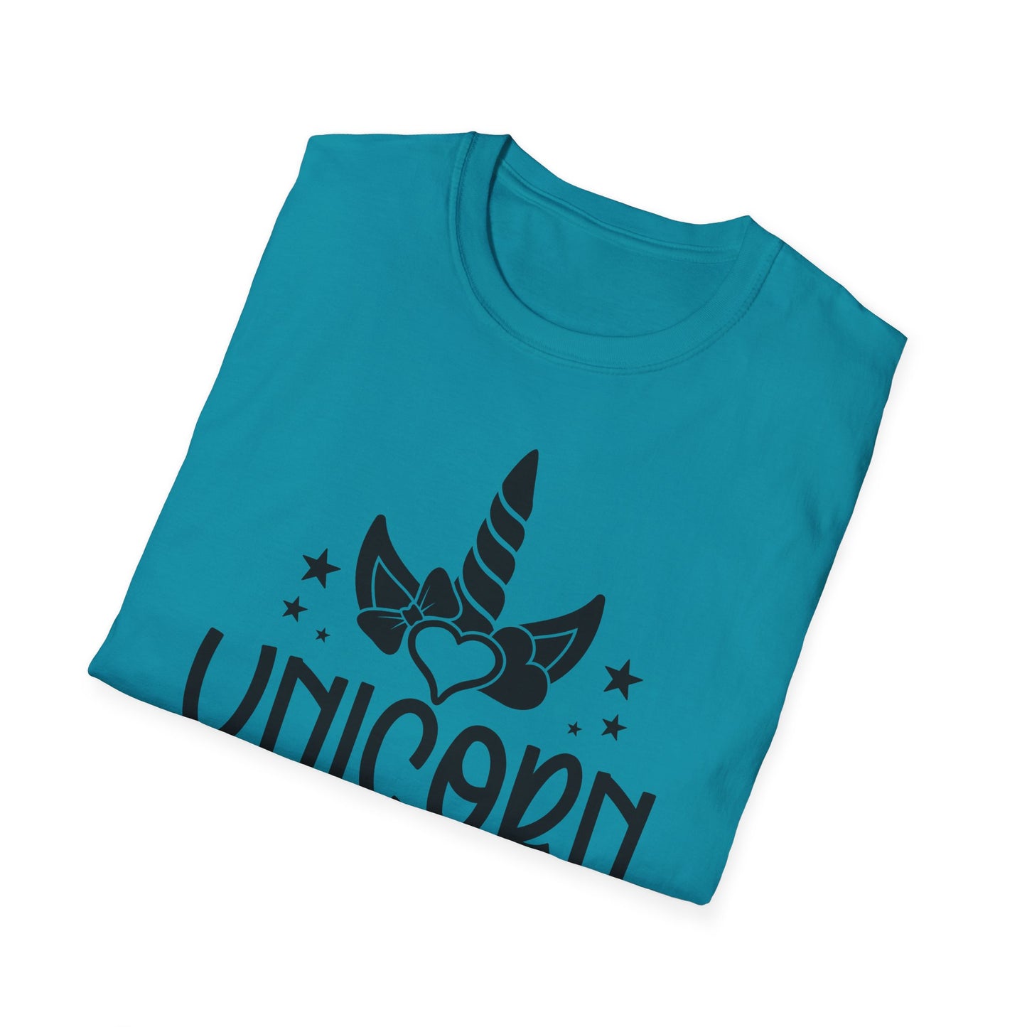 Unicorn Girl Softstyle T-Shirt for Kids & Teens - Cute Fantasy Tee