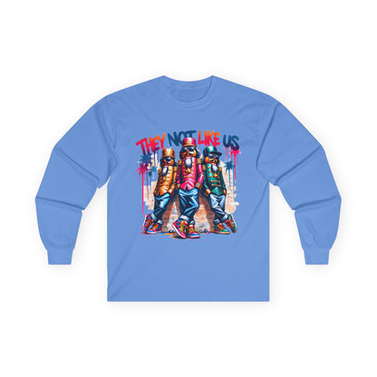 “They Not Like Us” Urban Streetwear Long Sleeve Tee