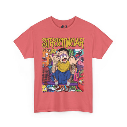 Streetwear Unisex Heavy Cotton Tee - Urban Vibe Graphic T-Shirt