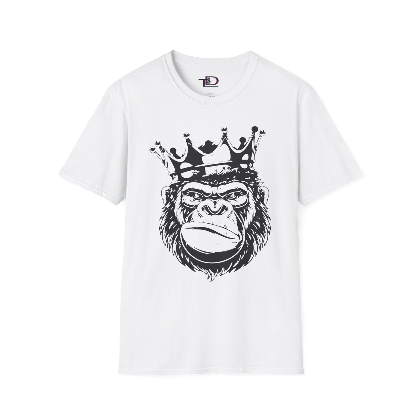 King Status Gorilla T-Shirt | Unisex Softstyle Tee for Casual Wear