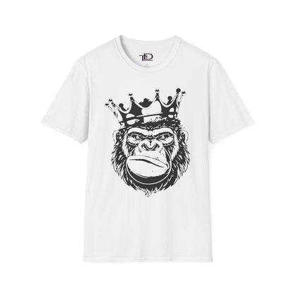 King Status Gorilla T-Shirt | Unisex Softstyle Tee for Casual Wear