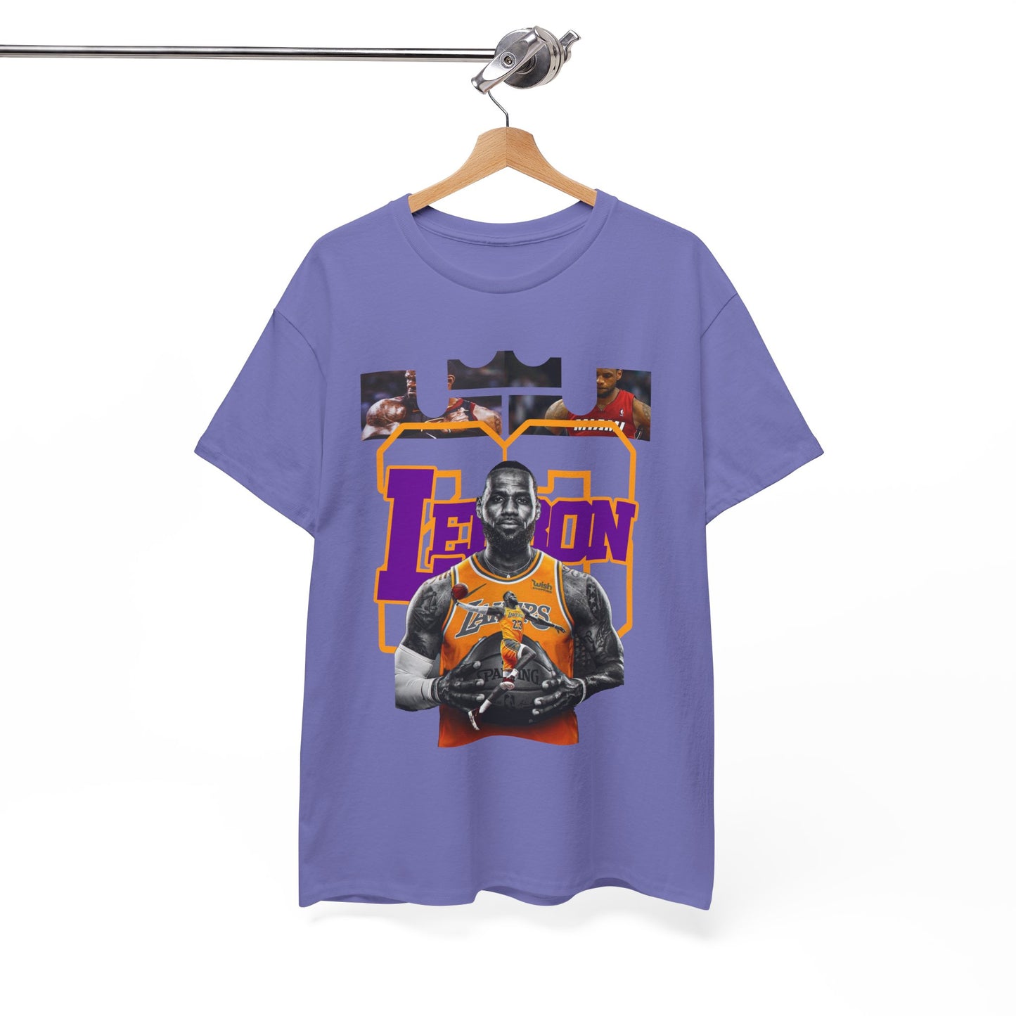LeBron James Unisex Heavy Cotton Tee - Basketball Fan Apparel