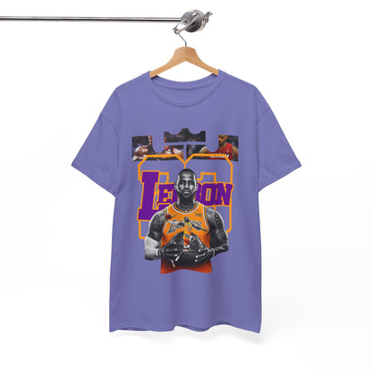 LeBron James Unisex Heavy Cotton Tee - Basketball Fan Apparel