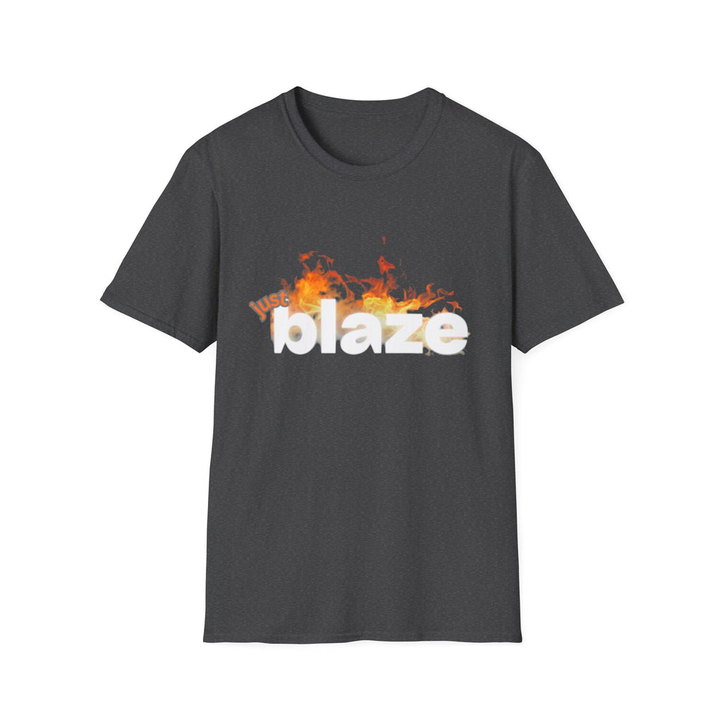 "Blaze" Unisex Softstyle T-Shirt | Fire Graphic Tee | Casual Fire Lover's Shirt, Gift for Friends, Summer Wear, Party Outfit