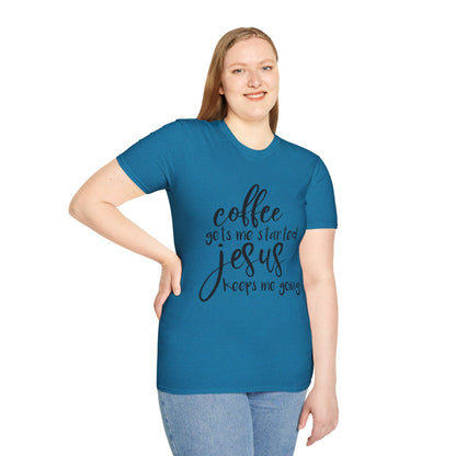 Coffee & Jesus Unisex Softstyle T-Shirt - Inspirational Christian Tee