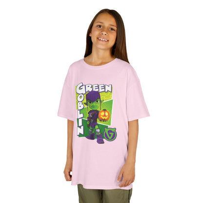 Kids Green Goblin Tee - Fun Halloween T-Shirt for Kids