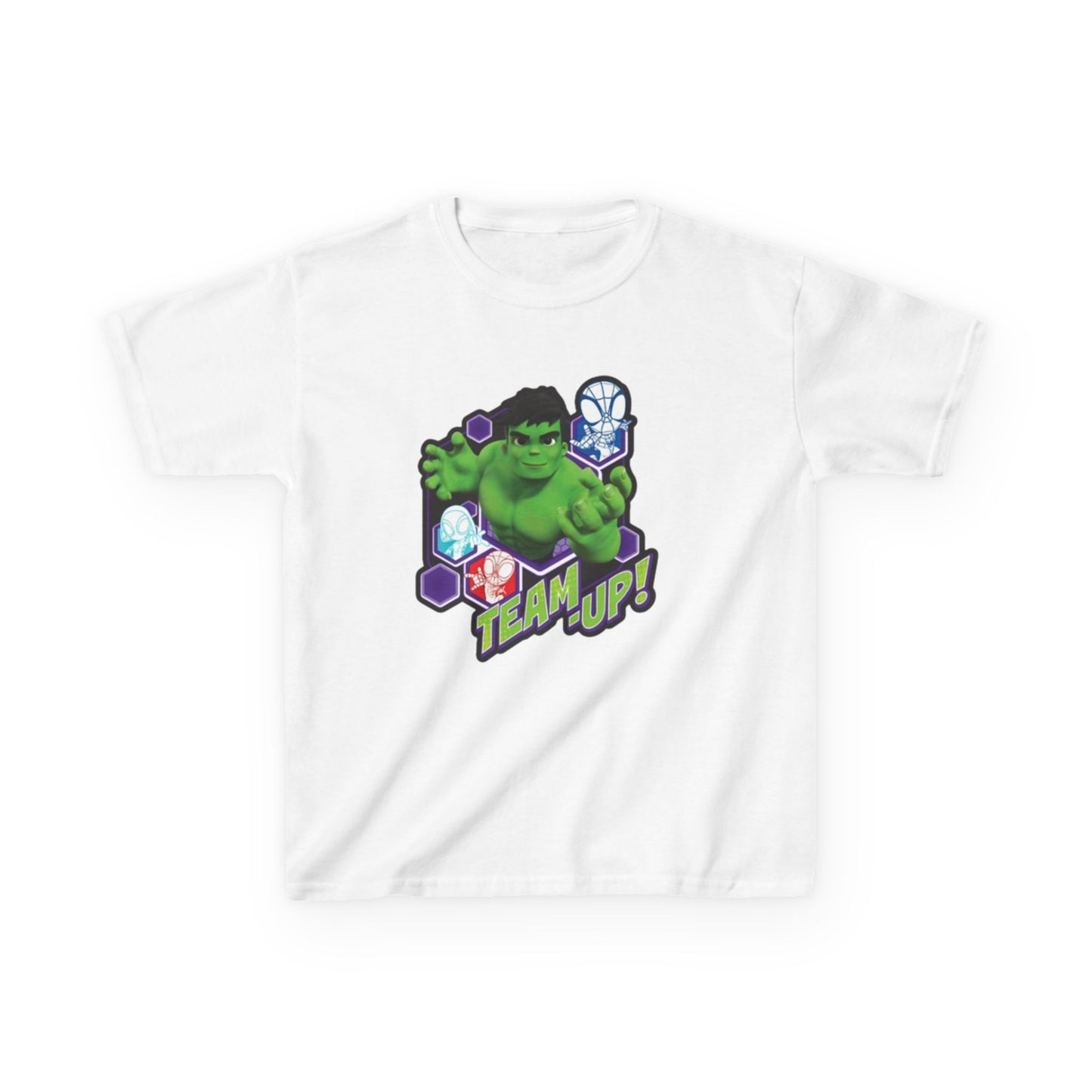 Hulk Team Up Kids Tee, Superhero Shirt, Fun Cotton Tee, Birthday Gift, Team Up T-Shirt, Kids Party Apparel