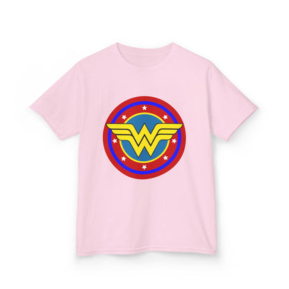 Wonder Woman Kids Tee, Superhero Shirt, Birthday Gift, Comic Book Apparel, Children's Clothing, Cartoon T-Shirt, Movie Merchandise