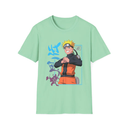 Anime-Inspired Unisex Softstyle T-Shirt - Naruto Design