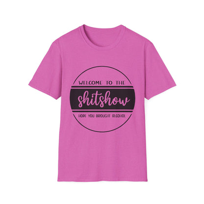 Welcome to the Shitshow Unisex Softstyle T-Shirt - Fun Party Humor Tee