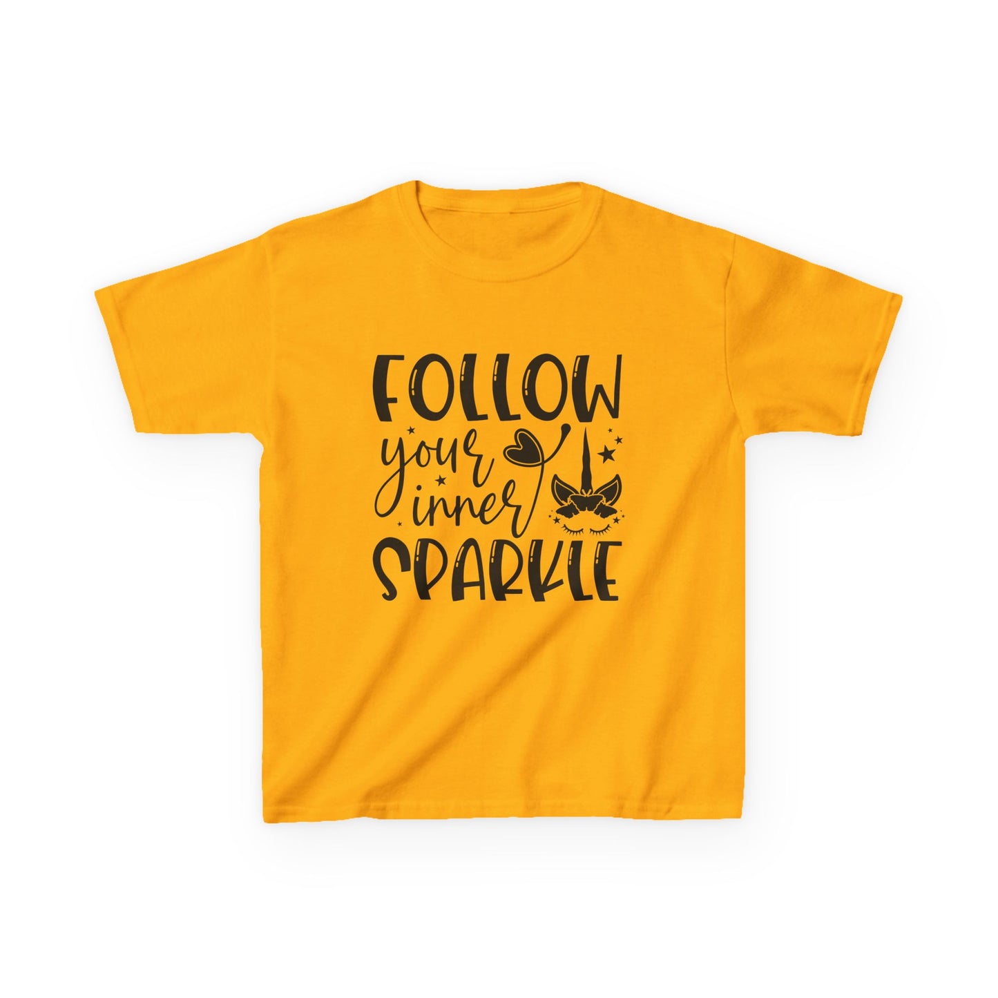 Kids 'Follow Your Inner Sparkle' Tee - Fun Cotton Shirt for Creative Kids
