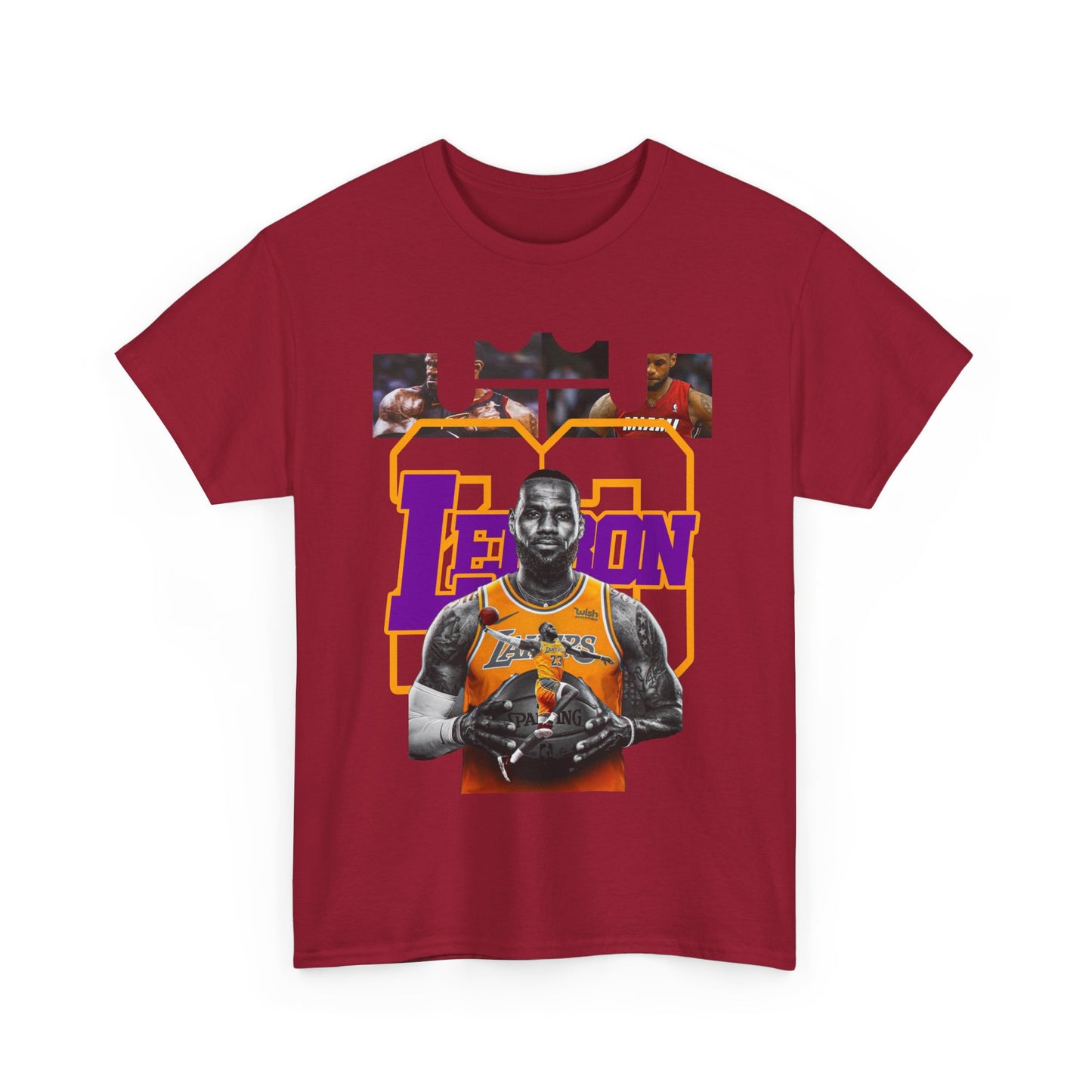 LeBron James Unisex Heavy Cotton Tee - Basketball Fan Apparel