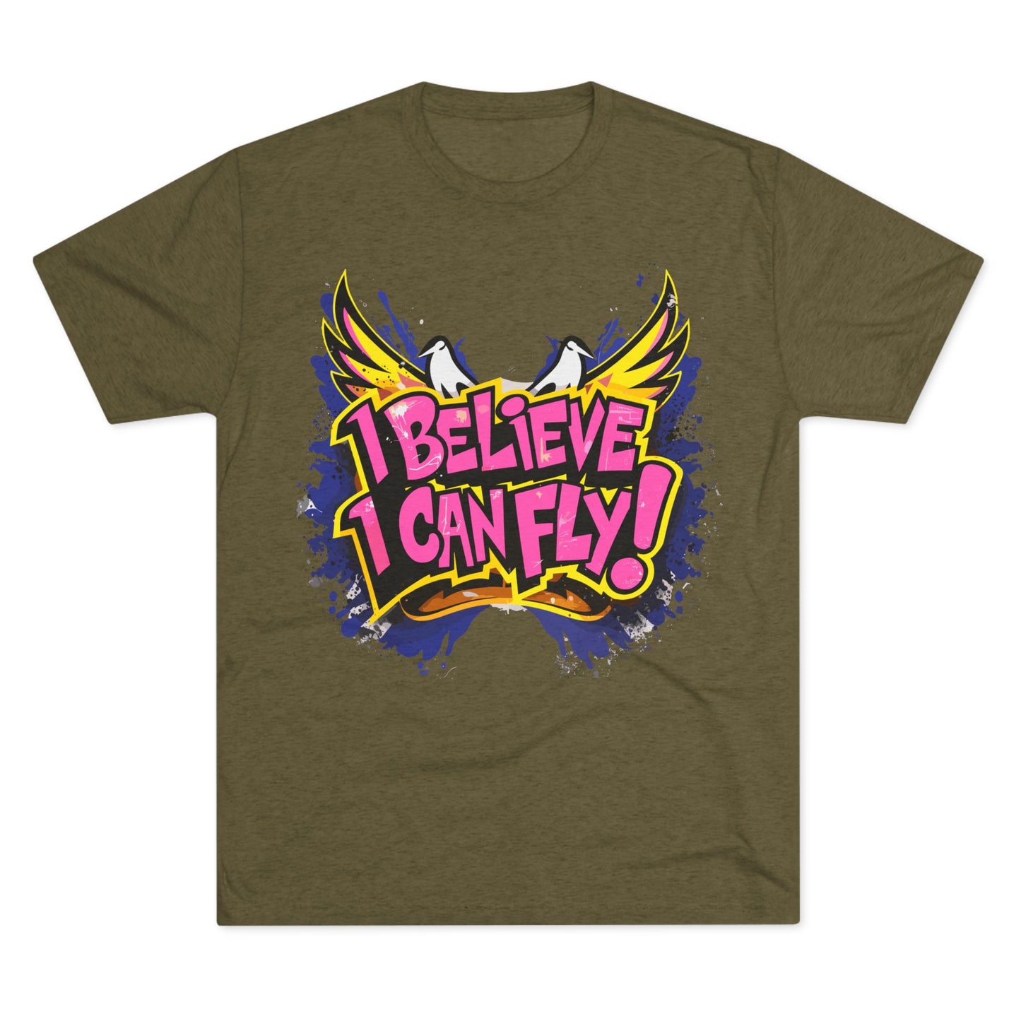 Inspirational Crew Tee - "I Believe I Can Fly" T-Shirt, Motivational Graphic Tee, Unisex Inspirational Wear, Gift for Dreamers, [...]