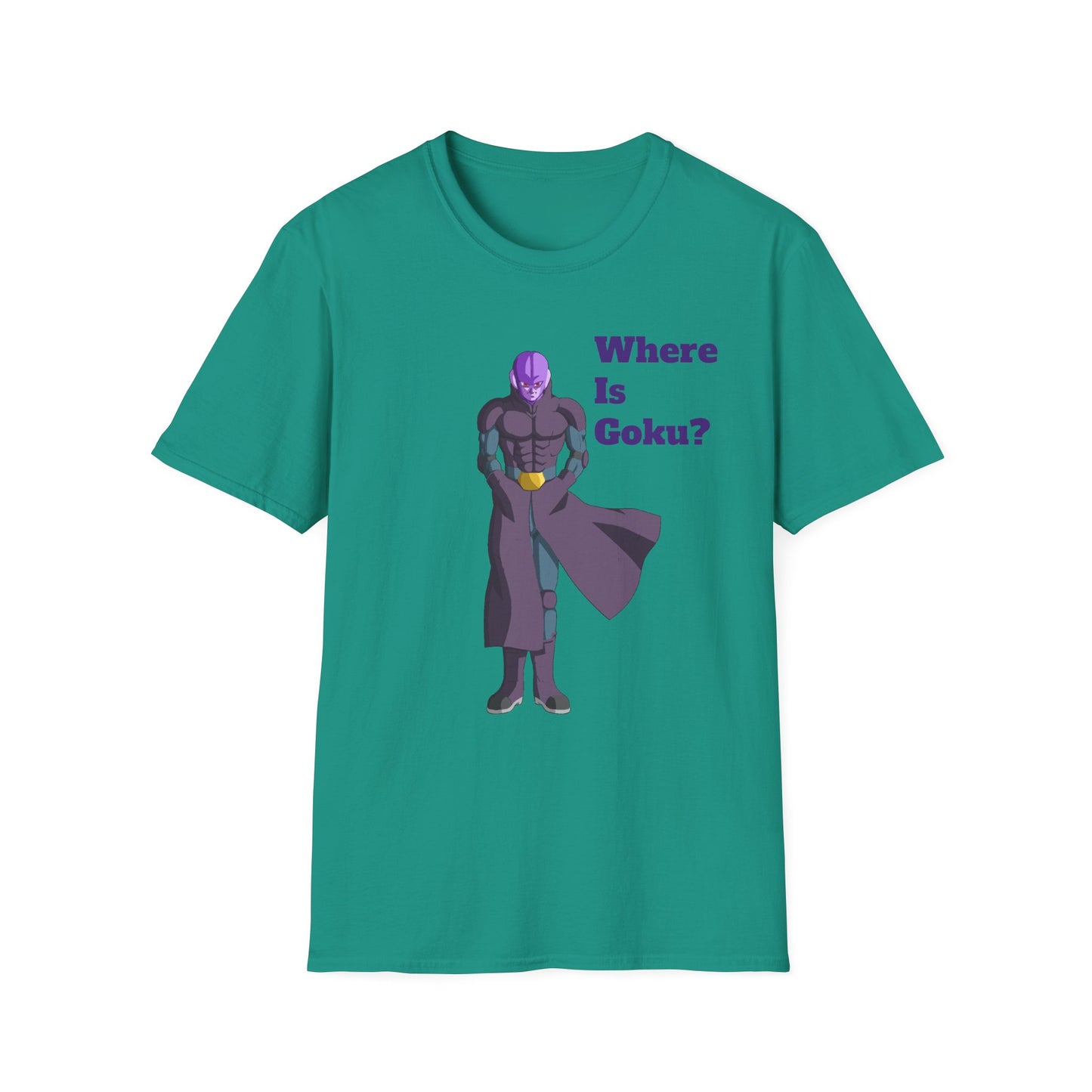 Where Is Goku? Unisex Softstyle T-Shirt for Anime Fans