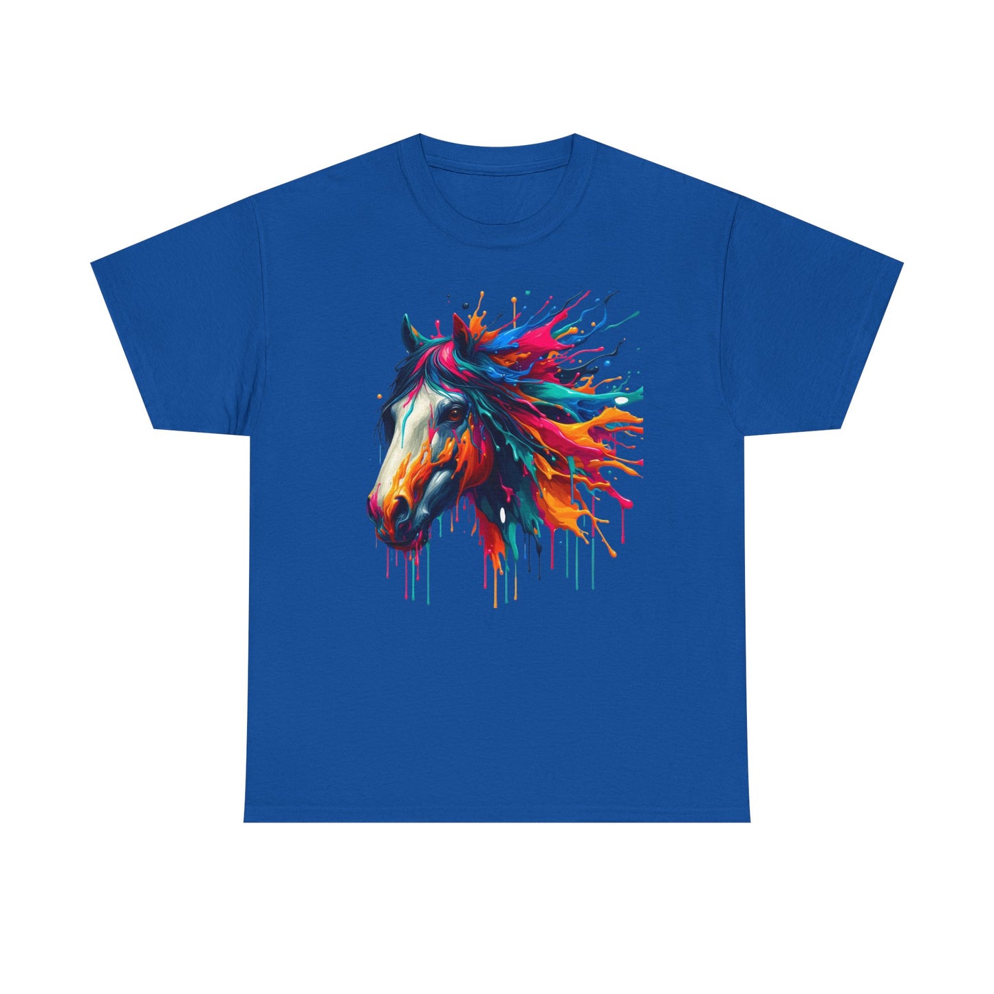 Vibrant Horse Art Unisex Heavy Cotton Tee