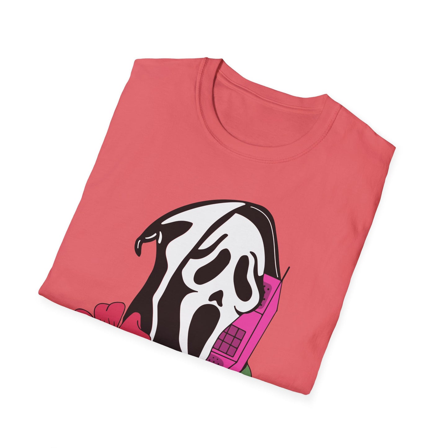 Call Me Horror T-Shirt, Unisex Graphic Tee, Halloween Costume, Spooky Gift, Movie Lover's Shirt, Floral Horror Tee