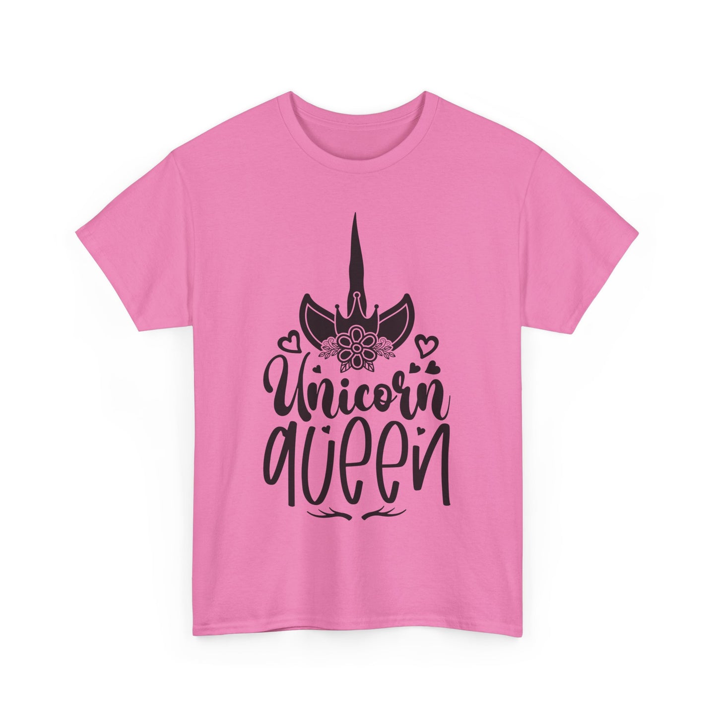 Unicorn Queen Unisex Heavy Cotton Tee - Fun and Playful Graphic T-Shirt for Unicorn Lovers