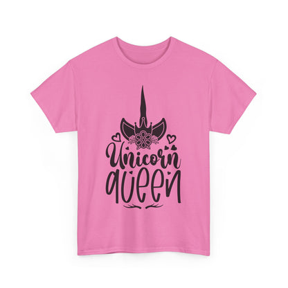 Unicorn Queen Unisex Heavy Cotton Tee - Fun and Playful Graphic T-Shirt for Unicorn Lovers