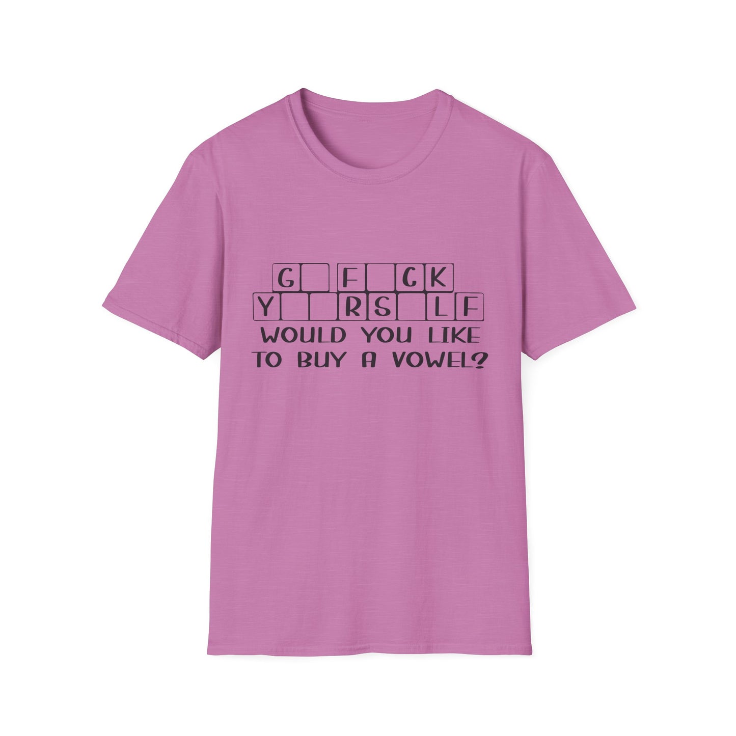 Funny Unisex T-Shirt - "G F C K Y R S L F" Graphic Tee - Perfect Gift for Casual Wear