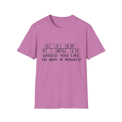 Funny Unisex T-Shirt - "G F C K Y R S L F" Graphic Tee - Perfect Gift for Casual Wear